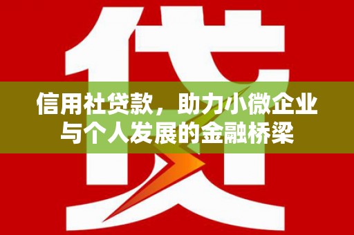 长葛信用社贷款，助力小微企业与个人发展的金融桥梁
