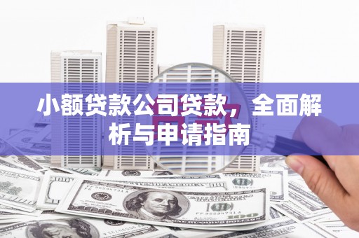 尖石小额贷款公司贷款，全面解析与申请指南