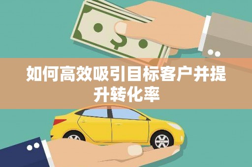 沧源如何高效吸引目标客户并提升转化率