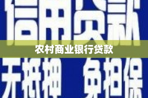 百色农村商业银行贷款