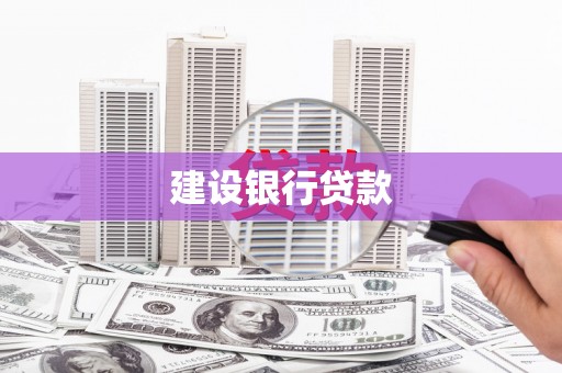 且末建设银行贷款