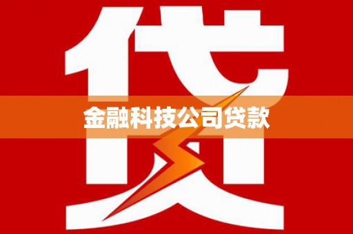 丰润金融科技公司贷款