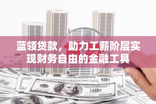 六安蓝领贷款，助力工薪阶层实现财务自由的金融工具
