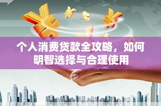 广河个人消费贷款全攻略，如何明智选择与合理使用